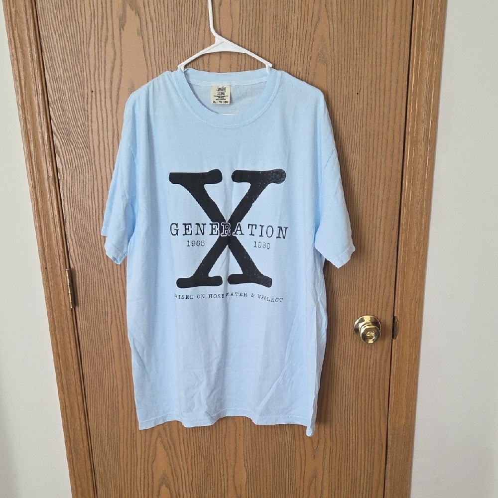 GENERATION Y Sky Blue Graphic Tee